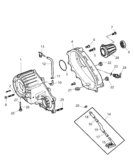 2003 Dodge Sprinter 3500 Vent Cap Diagram for 68055812AA
