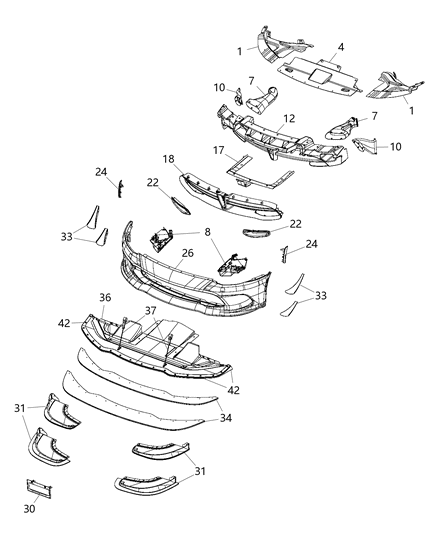Panel Splitter Diagram for 68287941AB