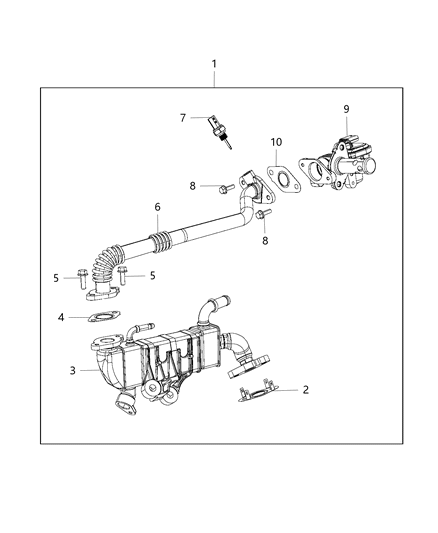 1985 Dodge Ramcharger Valve EGR Diagram for 5281410AE