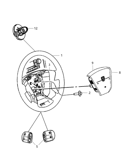Clockspring Diagram for 68024159AB