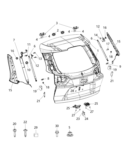 Screw Hexagon Flange Head M6X1.0X16.00 Connector Diagram for 6104180AA