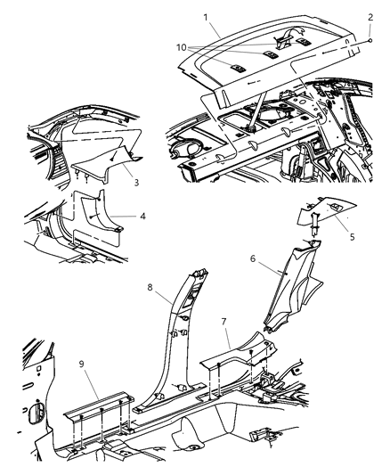 Panel Shelf Diagram for XR68DW1AC