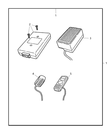 2006 Jeep Grand Cherokee Hands Free Kit, Cellular Phone Diagram for 82207853AD