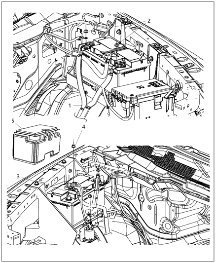 Sensor Battery Diagram for 4692269AG