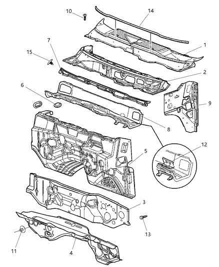 Drain Flap Plenum Diagram for 55276332AC
