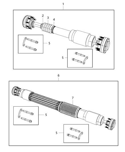 2005 Chrysler PT Cruiser Bolt Kit, Rear Diagram for 68400272AA