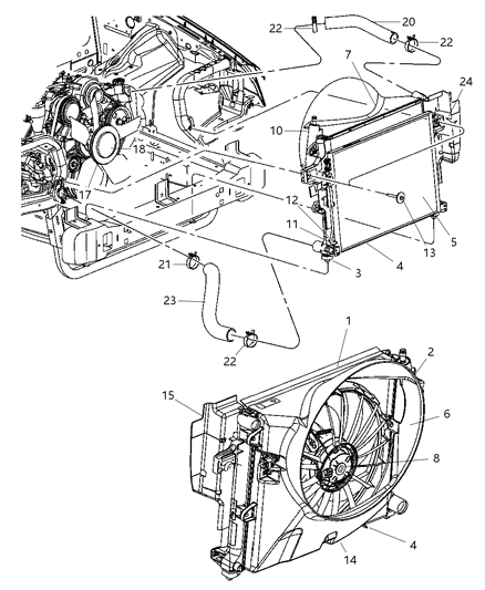 Label Belt Routing Diagram for 55116955AB