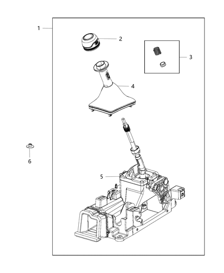 Shifter Transmission Diagram for 6GA801A3AD