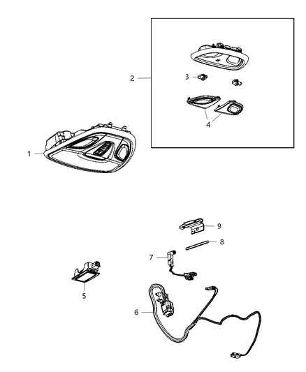 2017 Dodge Challenger Wiring Jumper LED Lamps Diagram for 68175025AB