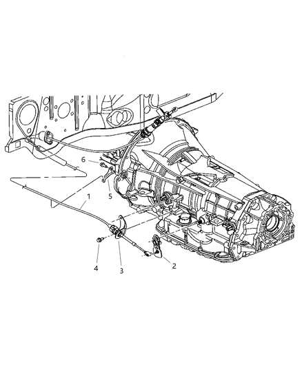 1998 Dodge Caravan Cable Shift Diagram for 55366259AC