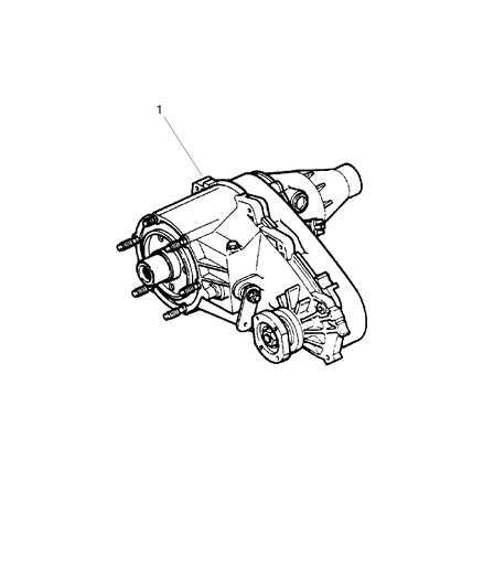 2008 Dodge Dakota Transfer Case Diagram for R2123222AA