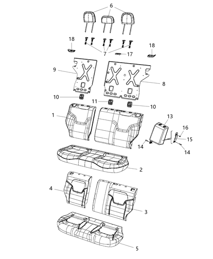 Bezel Tether Anchor Diagram for 68269696AA