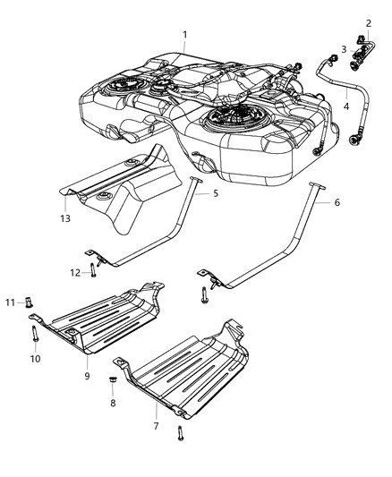 Tank Fuel Diagram for 5147139AA