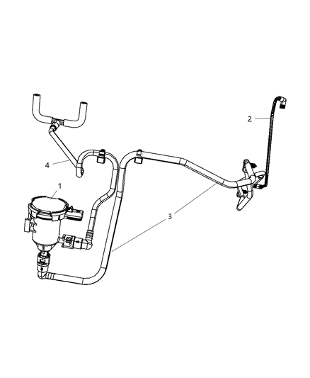 1987 Jeep Wagoneer Valve Purge Control Diagram for 4891731AA