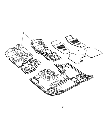 Mat Kit Floor Diagram for 1MS481DVAB