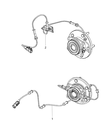 Sensor Anti-Lock Brakes Diagram for 5085823AC