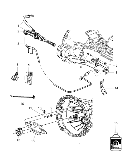Master Cylinder Diagram for 52060132AF