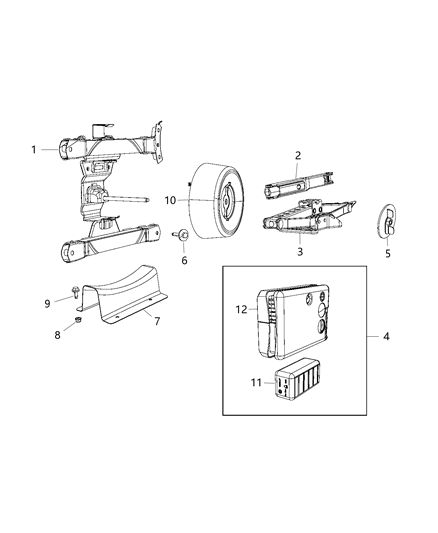 Sealant Tire Diagram for 68377687AA