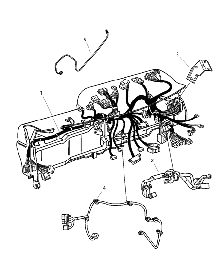 2009 Dodge Ram 3500 Wiring Satellite Antenna Jumper Diagram for 5064208AD