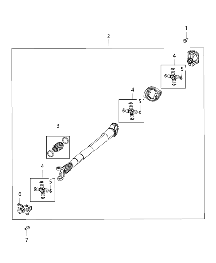 2006 Dodge Stratus Shaft Drive Front Diagram for 68172501AB
