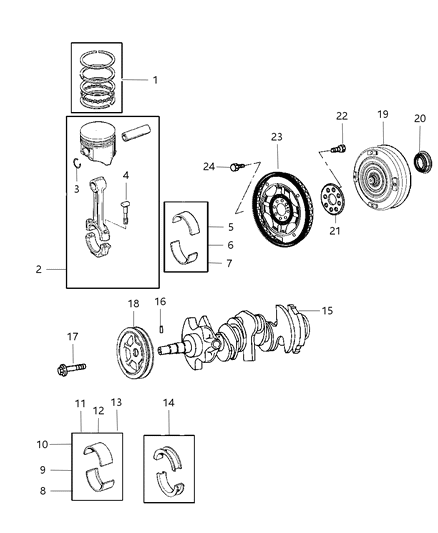 Converter Package Torque Diagram for R8003092AB