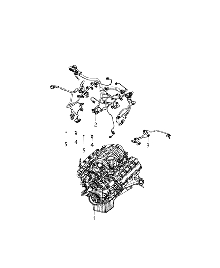 2019 Dodge Charger Wiring Engine Diagram for 68383897AC