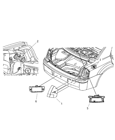 Wiring Tail Lamp Diagram for 5059164AB