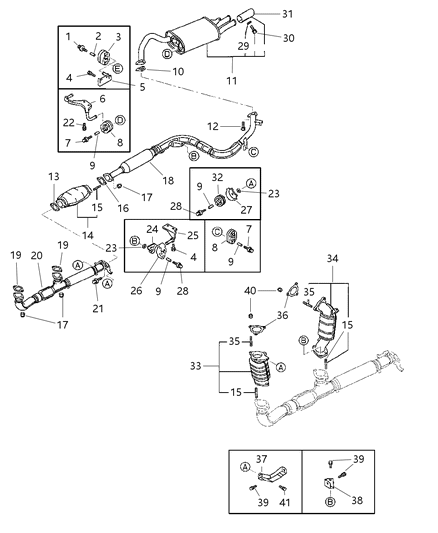 Hanger, Exhaust Muffler Diagram for MB890225