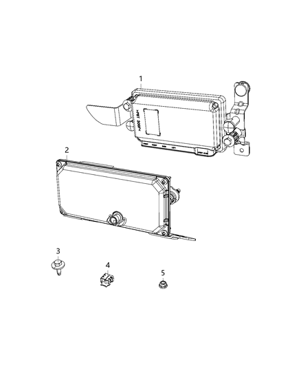 Module Forward Facing Camera Diagram for 68318033AH