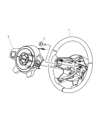 Wheel Steering Diagram for 1KQ461DVAA