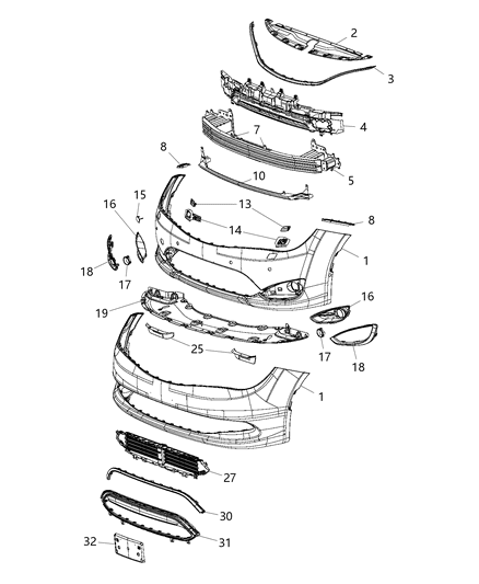 Screw Tapping Hexagon Flange Head .250-14X.750 License Plate Diagram for 6036756AA