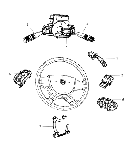 Switch Multifunction Diagram for 5183952AC