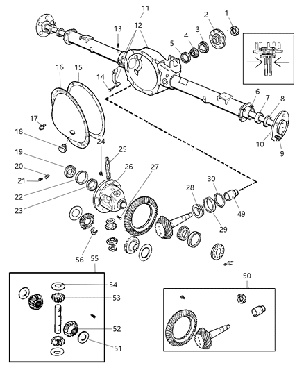 Nut Pinion Diagram for 6036698AA