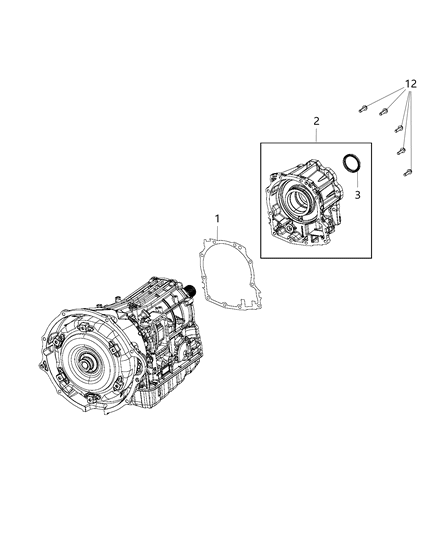 1984 Jeep Cherokee Bolt Flange M10X1.25X35.00 Diagram for 68037476AA