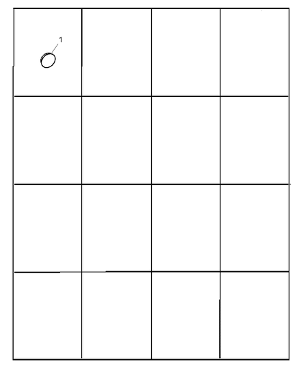 Cap Wheel Center Diagram for 52080466AA