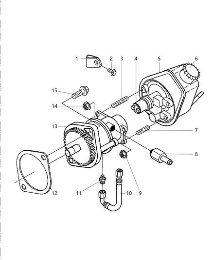 1997 Dodge Ram 2500 Hose Brake Vacuum Diagram for 4874538