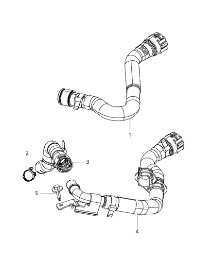Hose Heater Supply Diagram for 55111480AD