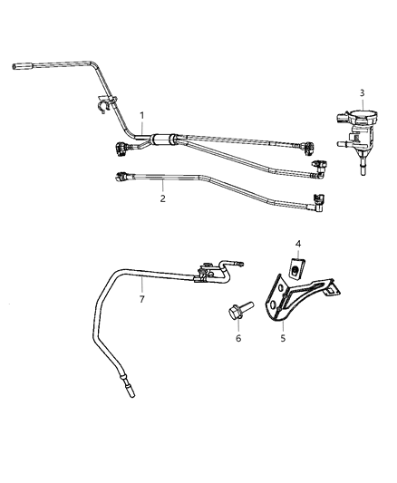 2002 Jeep Liberty Valve Linear Purge Diagram for 55398901AB