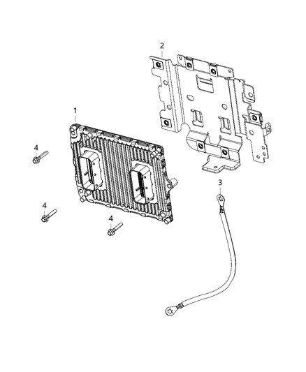 2010 Jeep Commander Module Engine Controller Diagram for 68434934AA