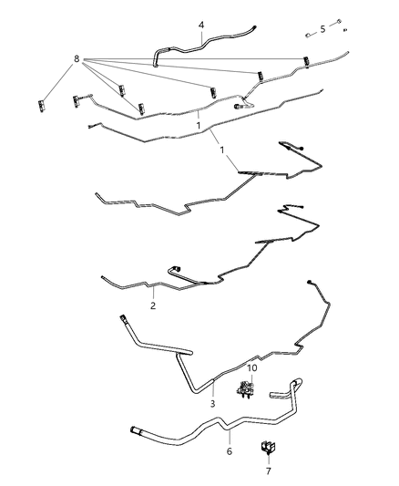 Tube Fuel Supply Diagram for 5032276AD