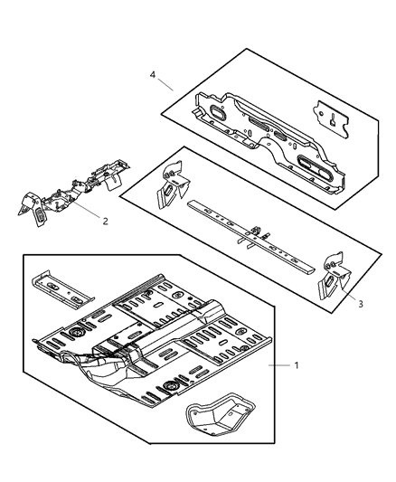 2020 Dodge Durango Bracket Rear Seat Diagram for 5027004AD
