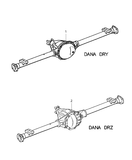 Axle Service Rear Diagram for 68036130AA
