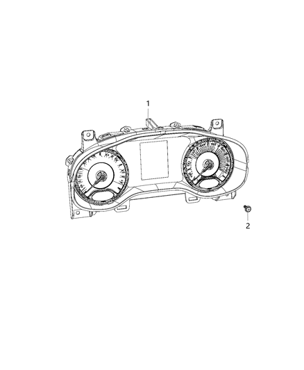 2001 Chrysler Sebring Cluster Instrument Panel Diagram for 6RP11KXHAA