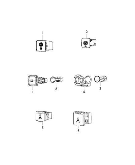 Power Outlet Inverter 230 Volts Diagram for 68420868AA