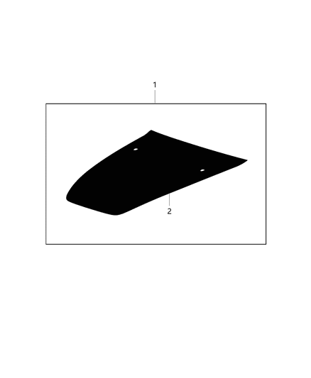 Decal Kit Hood Diagram for 82213775