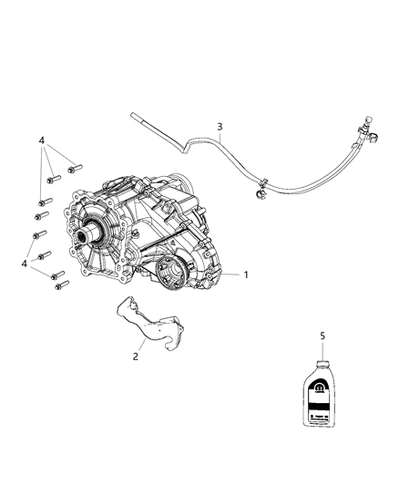 Transfer Case Diagram for 5038857AA
