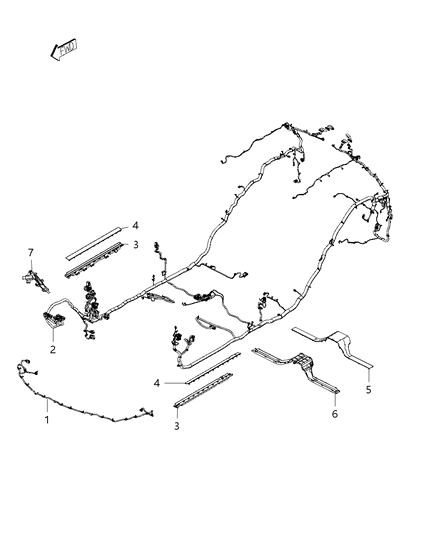 Wiring Front Fascia Diagram for 68402100AB