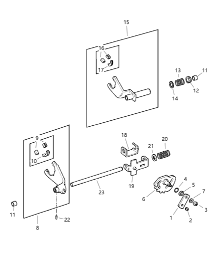 Spring, Mode Shift Rail Diagram for 83503513