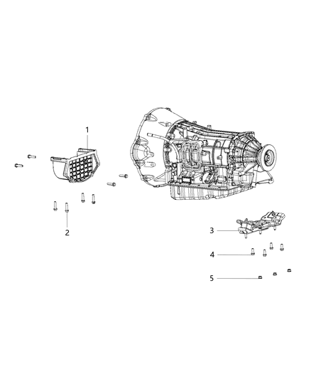 Isolator Transmission Mount Diagram for 68090660AB