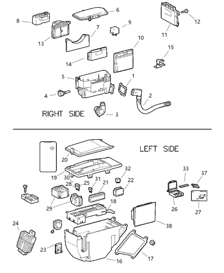Module Powertrain Control Diagram for 5179831AB